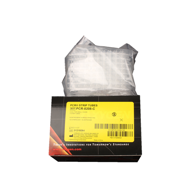 爱思进PCR管，PCR八连管 PCR-0208-C，八连管平盖